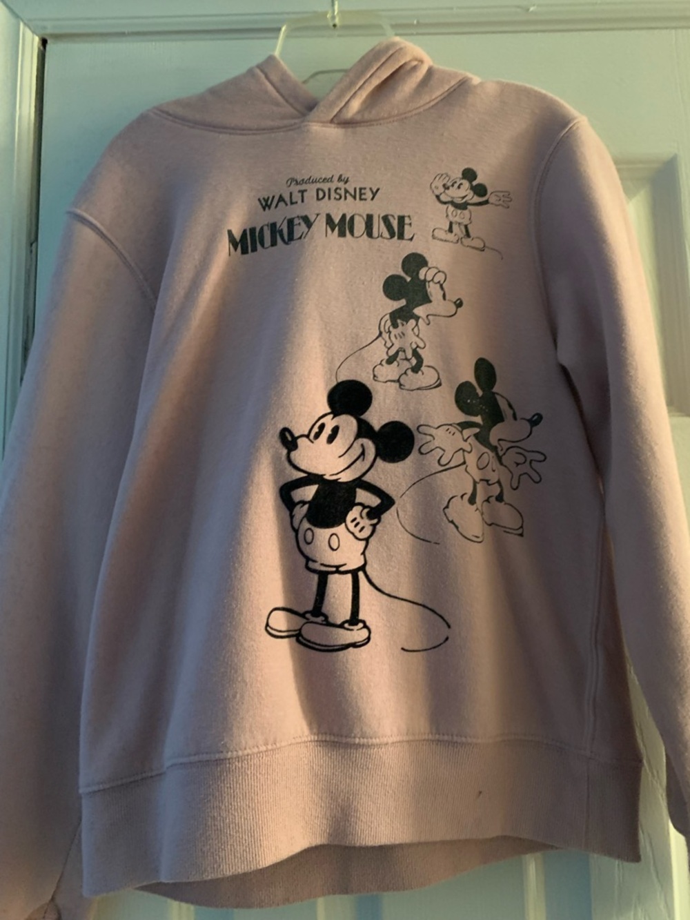 H&M kids 10/12 Walt Disney Mickey Mouse Pink Graphic Hoodie